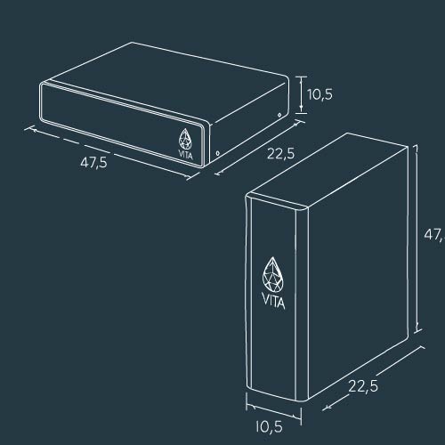 dimensioni depuratore osmosi inversa sottolavello flux mini
